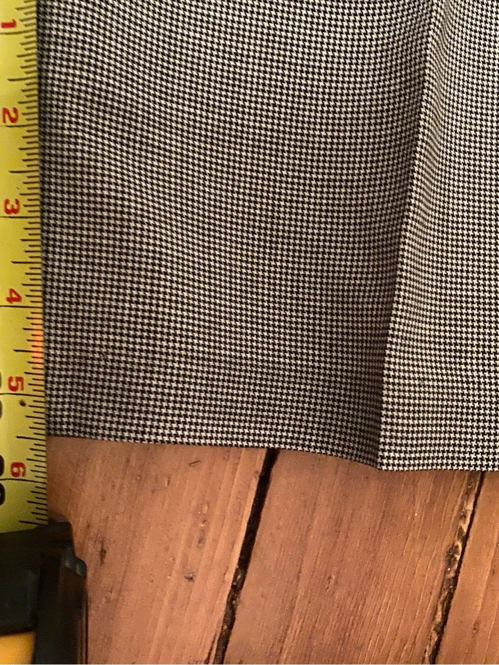 Vintage 90s Double-Breasted Gray Men's Suit Jacket & Trousers houndstooth 42R